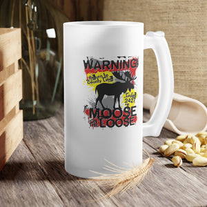 Moose Lodge 2427 - Loose Moose - Frosted Glass Beer Mug