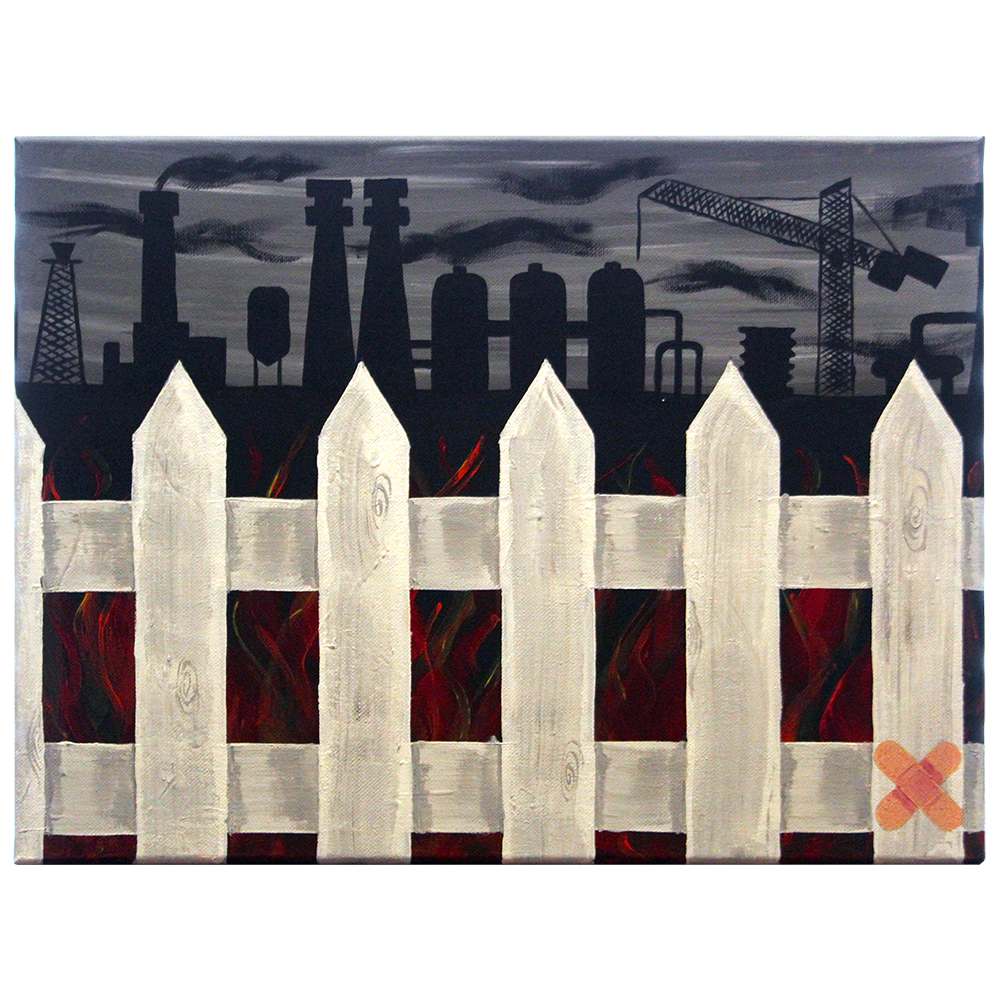 Fine Kunst - American't Take It: White Picket Fence