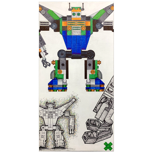 Fine Kunst - Sharpie Markxers: Lego-Bot 3000