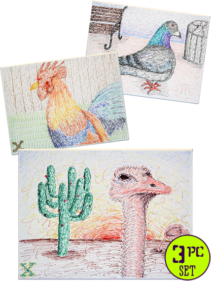 Fine Kunst - Sharpie Markxers: Bird Doodies