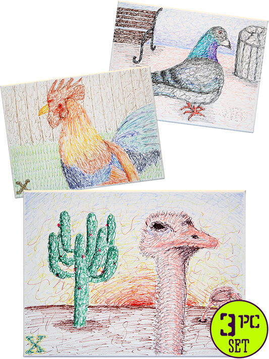 Fine Kunst - Sharpie Markxers: Bird Doodies
