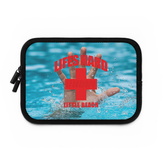 DK42: LIFESHARD - Little Beach - Padded Laptop / Tablet Sleeve