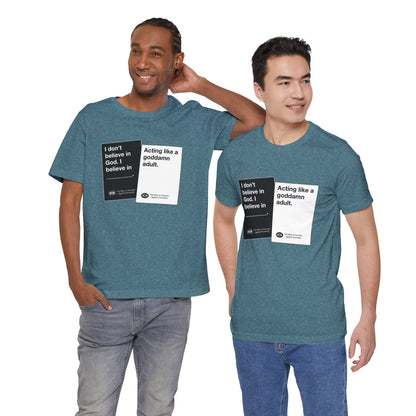 DK180: Humans Against Humanity (Adulting Edition) - Unisex S/S T-Shirt