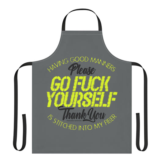 DK90: Please & Thank You (Go Fuck Yourself) - Twill Kitchen Apron
