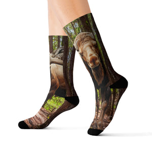 Moose Lodge 2427 - Woodlands Moose - Sublimation Socks