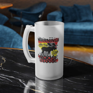 Moose Lodge 2427 - Loose Moose - Frosted Glass Beer Mug