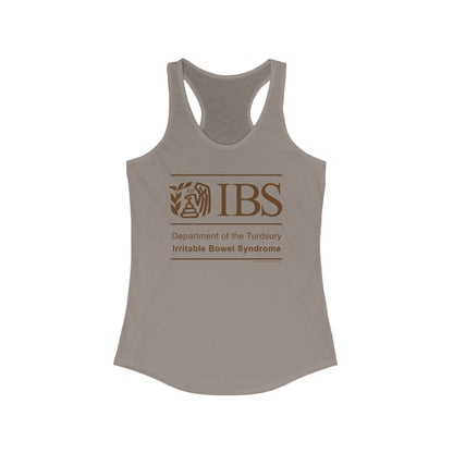 DK71: Dept. of Turdsury's IBS - Ladies Racerback Tank
