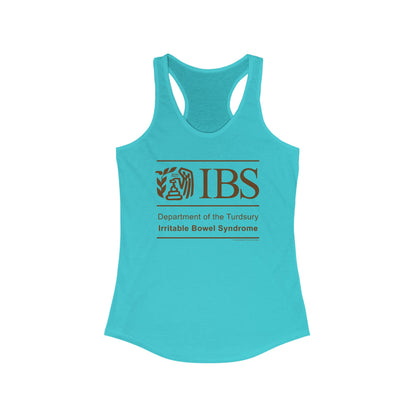 DK71: Dept. of Turdsury's IBS - Ladies Racerback Tank