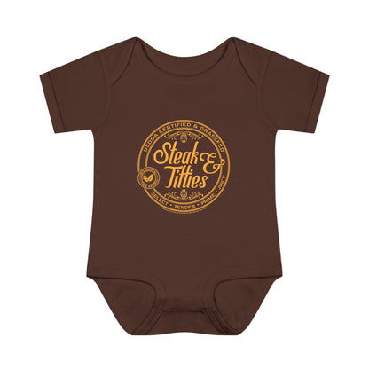 DK225: Steak & Titties - Infant Sized Onsie