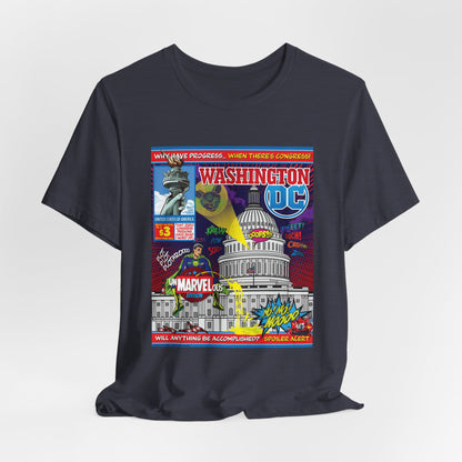 DK149: UnMARVELousington D.C. - Unisex S/S T-Shirt