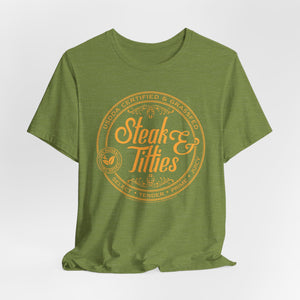 DK225: Steak & Titties - Unisex S/S T-Shirt