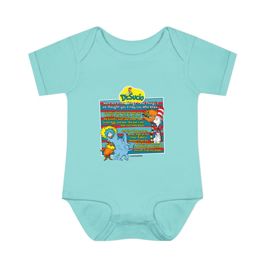 DK64: Doctored Seuss (Dirty Dr. Sucio) - Infant Sized Onsie