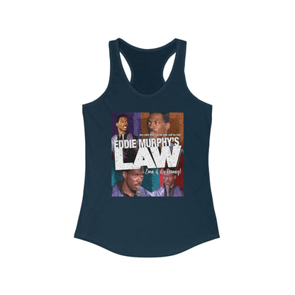 DK150: Eddie Murphy's Law - Ladies Racerback Tank