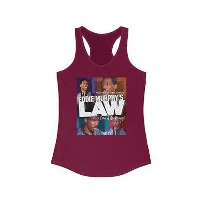 DK150: Eddie Murphy's Law - Ladies Racerback Tank