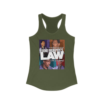 DK150: Eddie Murphy's Law - Ladies Racerback Tank