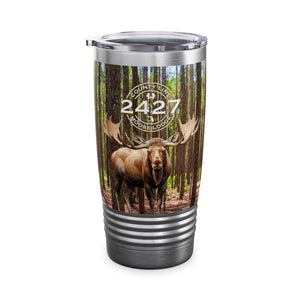 Moose Lodge 2427 - Woodlands Moose - Ringneck Tumbler (20oz)