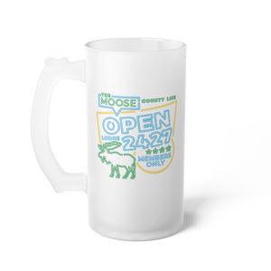 Moose Lodge 2427 - Moose Open 2427 - Frosted Glass Beer Mug