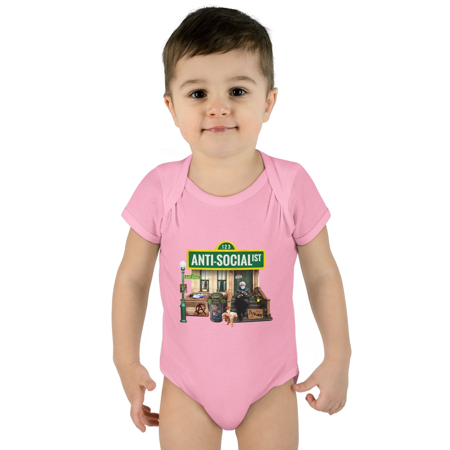 DK58: Bernie The Grouch - Infant Sized Onsie