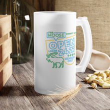 Load image into Gallery viewer, Moose Lodge 2427 - Moose Open 2427 - Frosted Glass Beer Mug
