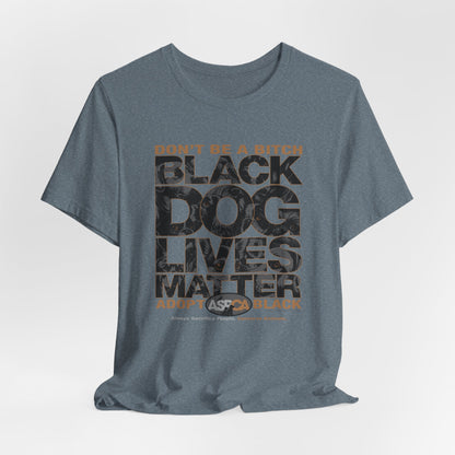 DK219: ASPCA (Black Dog Edition) - Unisex S/S T-Shirt