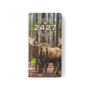 Moose Lodge 2427 - Woodlands Moose - Flip Organizational Phone Cases (Select Phone Models)