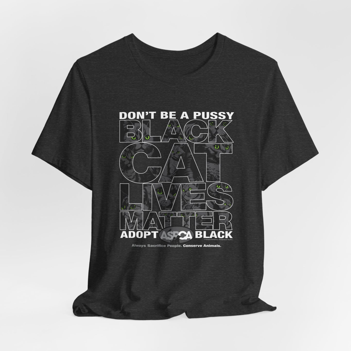 DK219: ASPCA (Black Cat Edition) - Unisex S/S T-Shirt