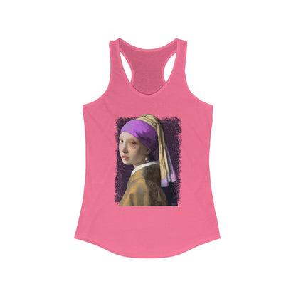 DK18: Girl With A Black Eye - Ladies Racerback Tank