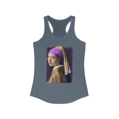 DK18: Girl With A Black Eye - Ladies Racerback Tank