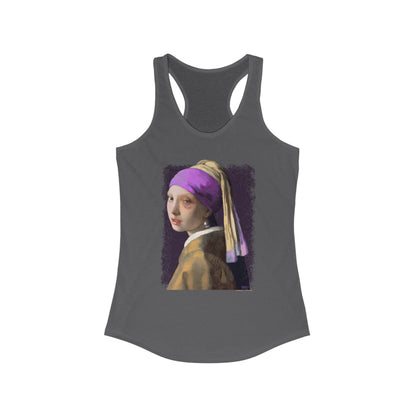DK18: Girl With A Black Eye - Ladies Racerback Tank