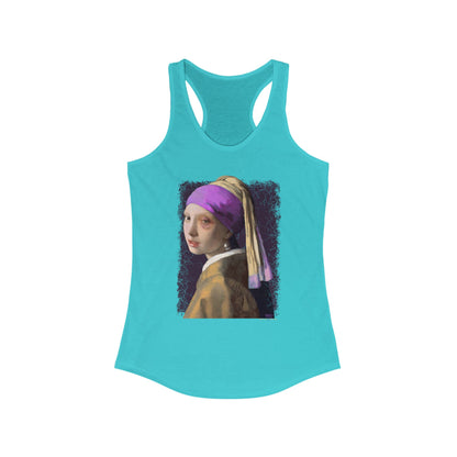 DK18: Girl With A Black Eye - Ladies Racerback Tank