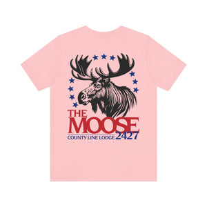 Moose Lodge 2427 - Moose For President - Unisex T-Shirt (Front & Back Print)