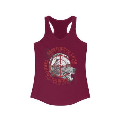 DK155: The Wolf of Sheepstreet - Ladies Racerback Tank