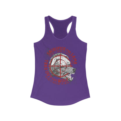 DK155: The Wolf of Sheepstreet - Ladies Racerback Tank