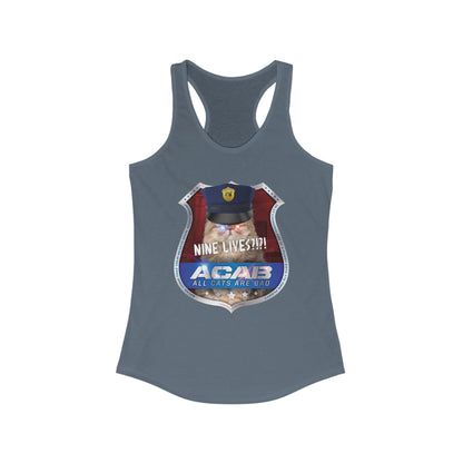 DK210: A.C.A.B. (Cats Edition) - Ladies Raceback Tank