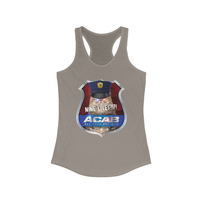DK210: A.C.A.B. (Cats Edition) - Ladies Raceback Tank