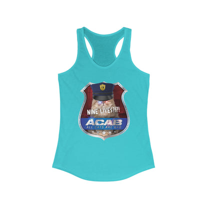 DK210: A.C.A.B. (Cats Edition) - Ladies Raceback Tank