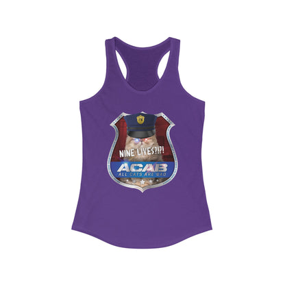 DK210: A.C.A.B. (Cats Edition) - Ladies Raceback Tank