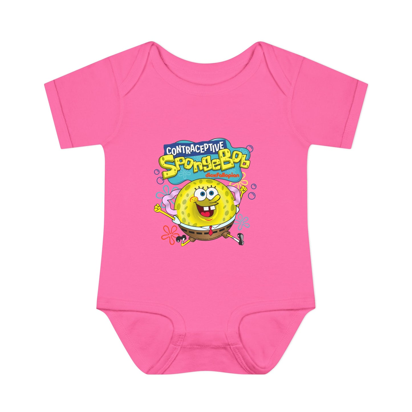 DK196: Contraceptive SpongeBob - Infant Sized Onsie