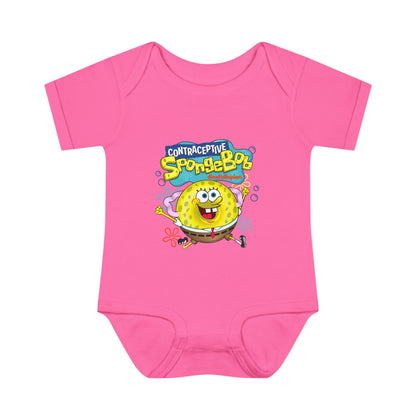 DK196: Contraceptive SpongeBob - Infant Sized Onsie