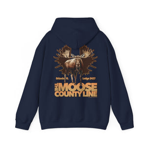 Moose Lodge 2427 - Moose Antlers - Hooded Sweatshirt (Front & Back Print)