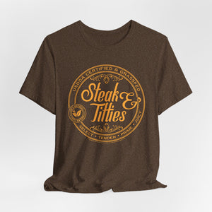 DK225: Steak & Titties - Unisex S/S T-Shirt