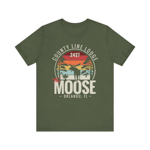 Moose Lodge 2427 - Florida Moose Sunset - Unisex T-Shirt (Front Print Only)