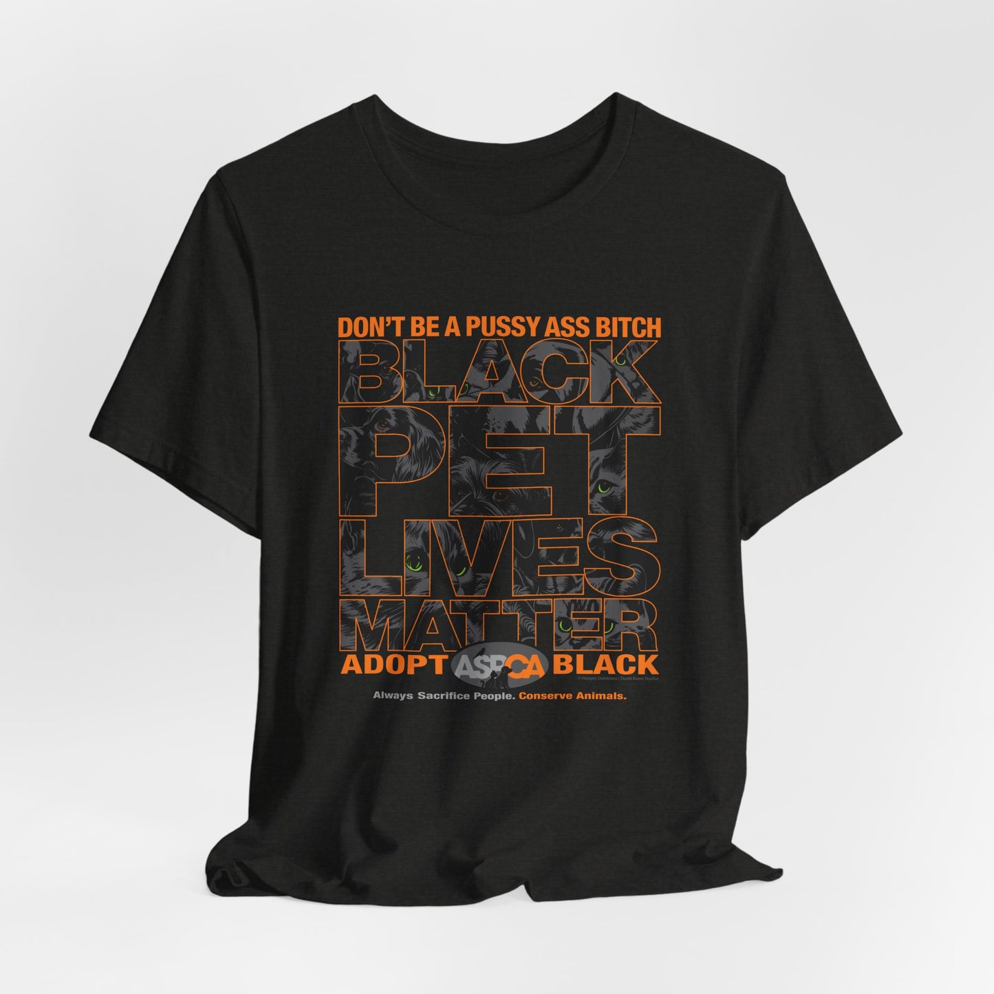DK219: ASPCA (Black Pet Edition) - Unisex S/S T-Shirt
