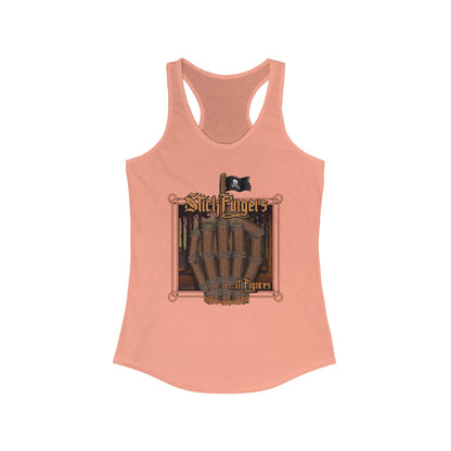 DK218: It Stick Figures - Ladies Raceback Tank