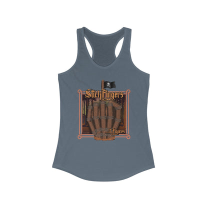 DK218: It Stick Figures - Ladies Raceback Tank