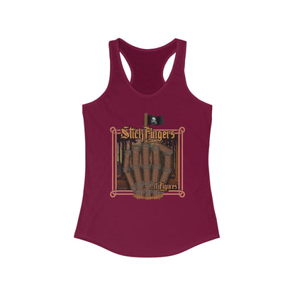DK218: It Stick Figures - Ladies Raceback Tank