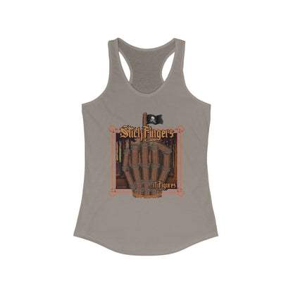 DK218: It Stick Figures - Ladies Raceback Tank