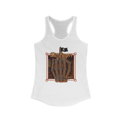DK218: It Stick Figures - Ladies Raceback Tank