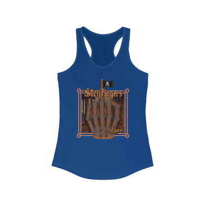 DK218: It Stick Figures - Ladies Raceback Tank