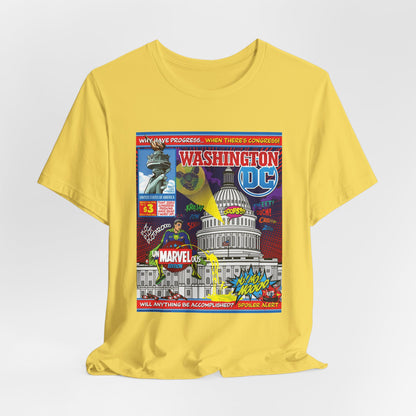 DK149: UnMARVELousington D.C. - Unisex S/S T-Shirt